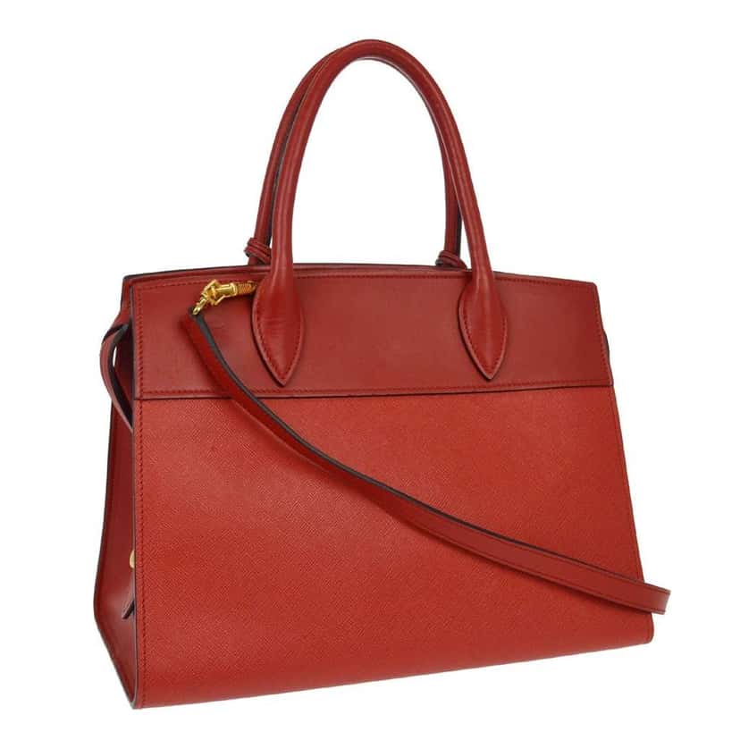 Prada Esplanade Tote Red Leather Good condition - Back View