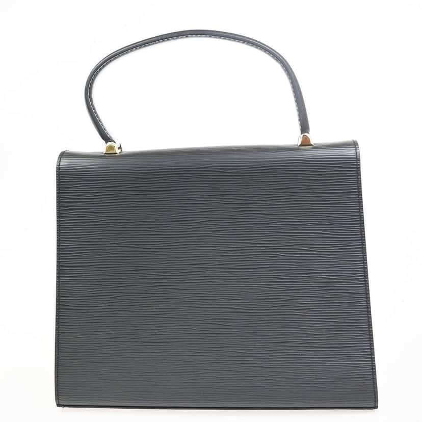 Louis Vuitton Malesherbes Handbag Black Leather Good condition - Back View