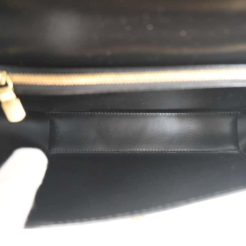 Louis Vuitton Malesherbes Handbag Black Leather Good condition - Box View