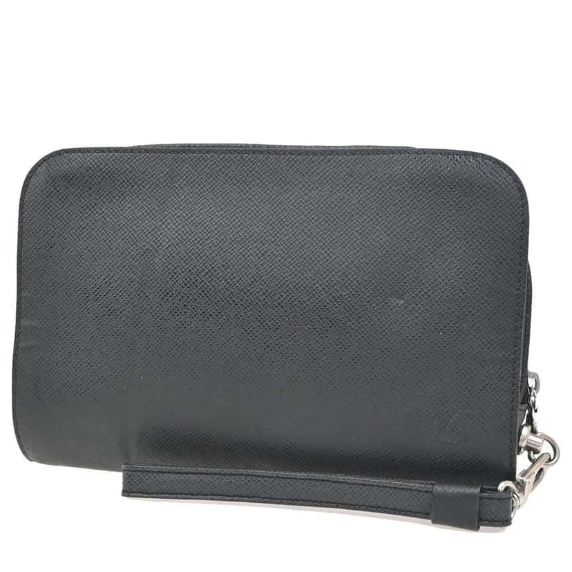 Louis Vuitton Baikal Handbag Black Leather Good condition - Front View