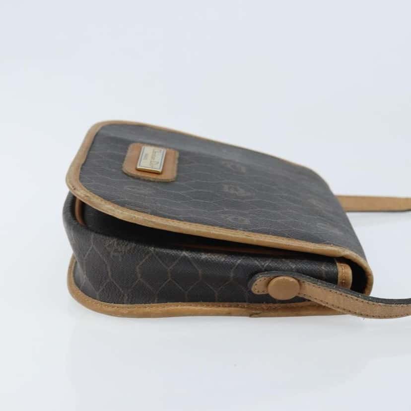 Christian Dior Vintage Honeycomb Shoulder Bag Black Canvas Fair condition - Inside View