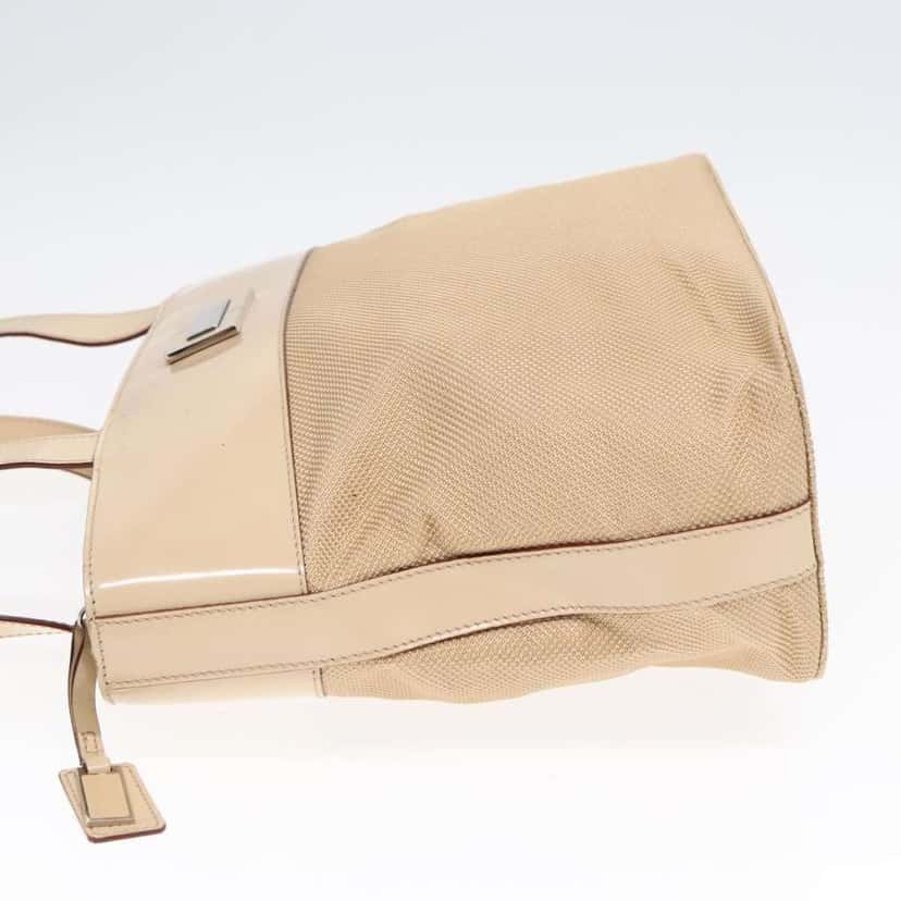 Celine Vintage Shoulder Bag Beige Canvas Good condition - Model View