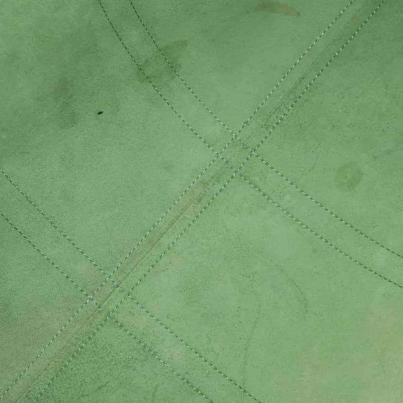 Louis Vuitton Keepall Bag Green Leather Fair condition - Box View