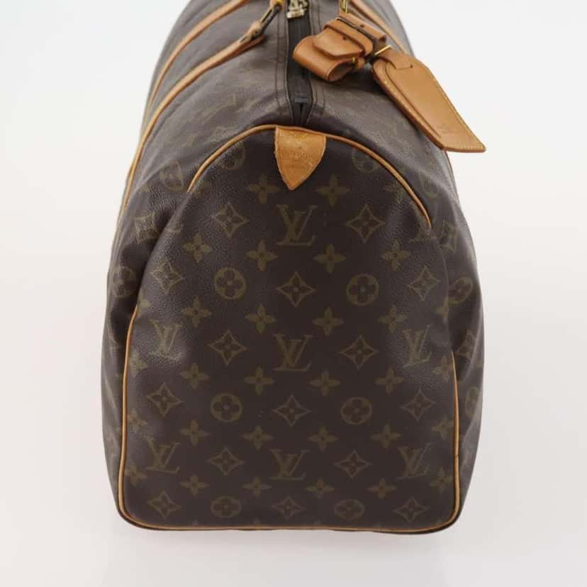 Louis Vuitton Keepall Bag Brown Canvas Good condition - Model View