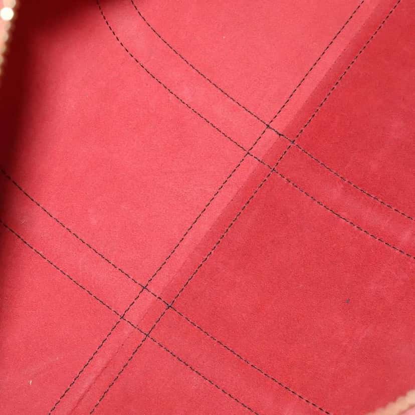 Louis Vuitton Keepall Bag Red Leather Good condition - Box View