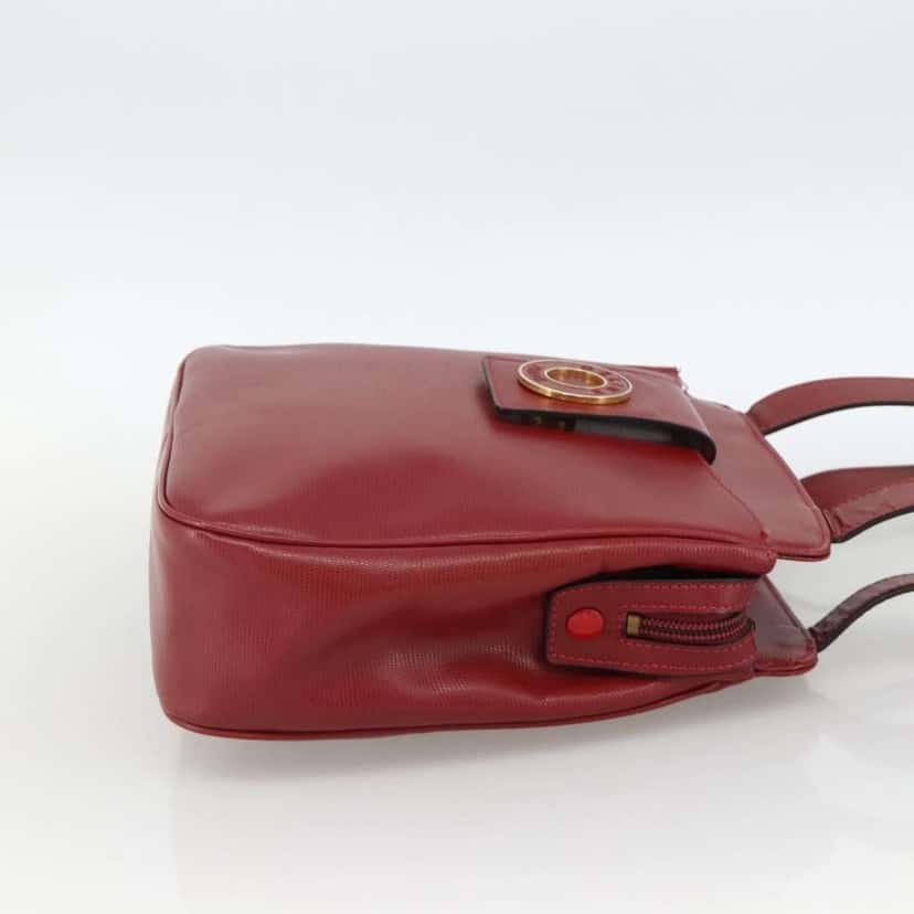 Celine Circle logo Gold Leather Good condition - Model View