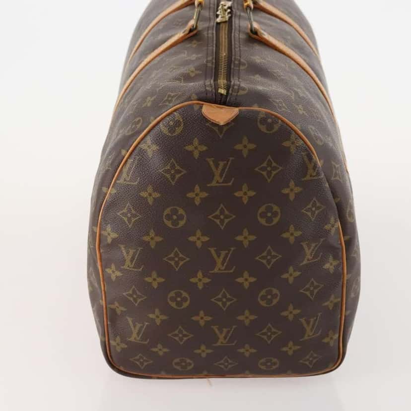Louis Vuitton Keepall Bag Brown Canvas Good condition - Model View