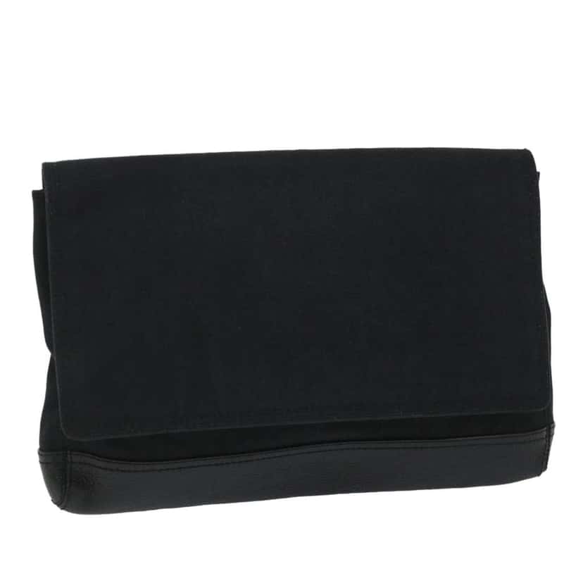 Balenciaga Vintage Pouch Black Canvas Good condition - Front View