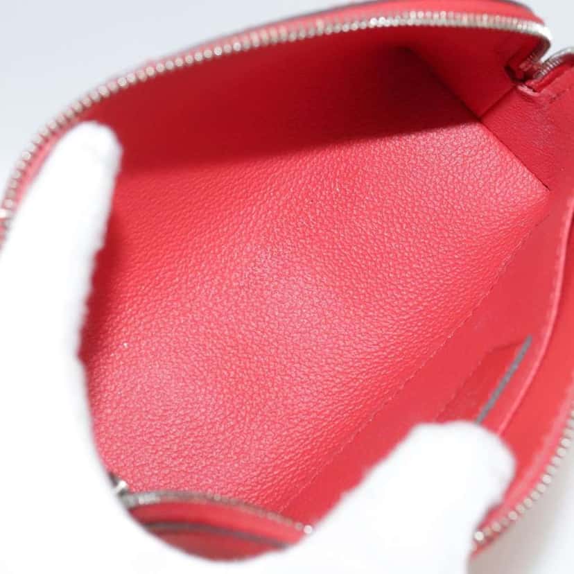 Louis Vuitton Cosmetic Pouch Red Leather Fair condition - Box View