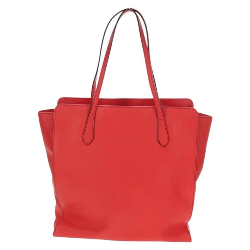 Gucci Grand Prix Interlocking GG Tote Red Leather Good condition - Back View