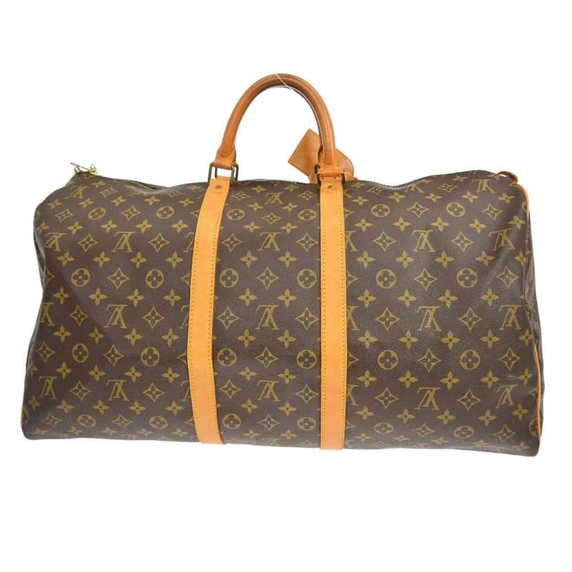 Louis Vuitton Keepall Bag Brown Canvas Good condition - Back View