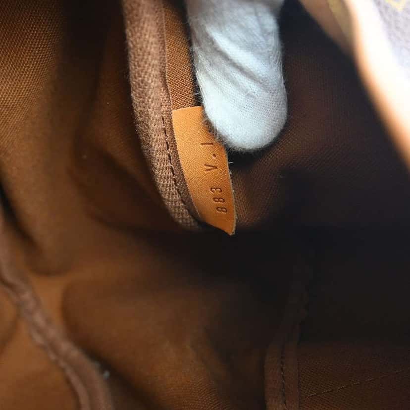 Louis Vuitton Saumur Handbag Brown Canvas Good condition - Box View