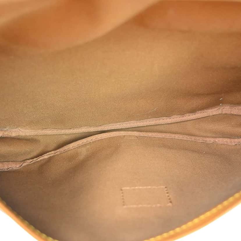 Louis Vuitton Saumur Handbag Brown Canvas Good condition - Inside View