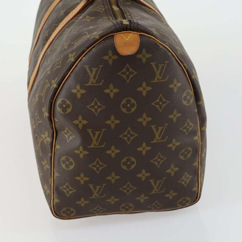Louis Vuitton Keepall Bag Brown Canvas Good condition - Model View