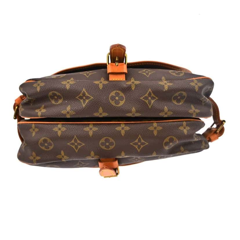Louis Vuitton Saumur Handbag Brown Canvas Good condition - Inside View