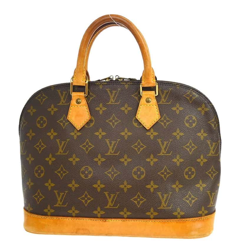 Louis Vuitton Alma Handbag Brown Canvas Good condition - Back View