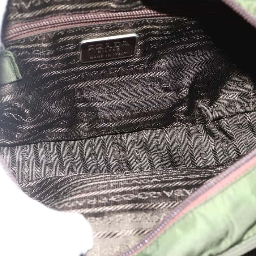 Prada Vintage Shoulder Bag Green Fair condition - Box View