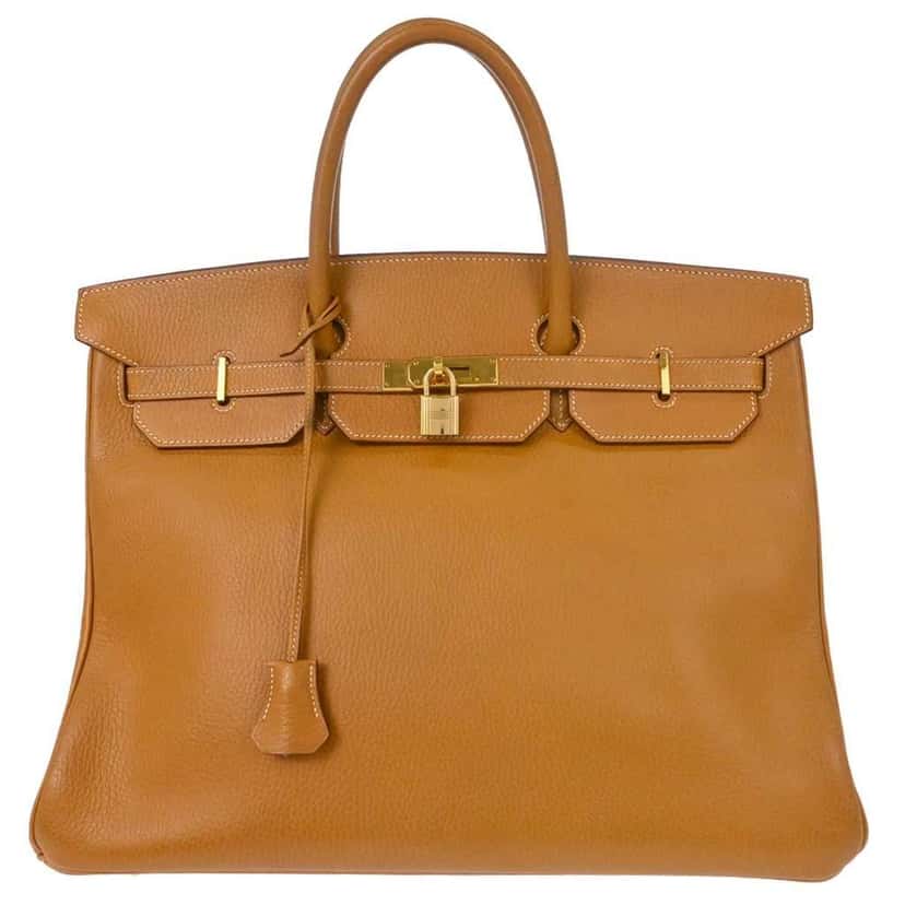 Hermès Birkin Handbag Beige Leather Good condition - Front View