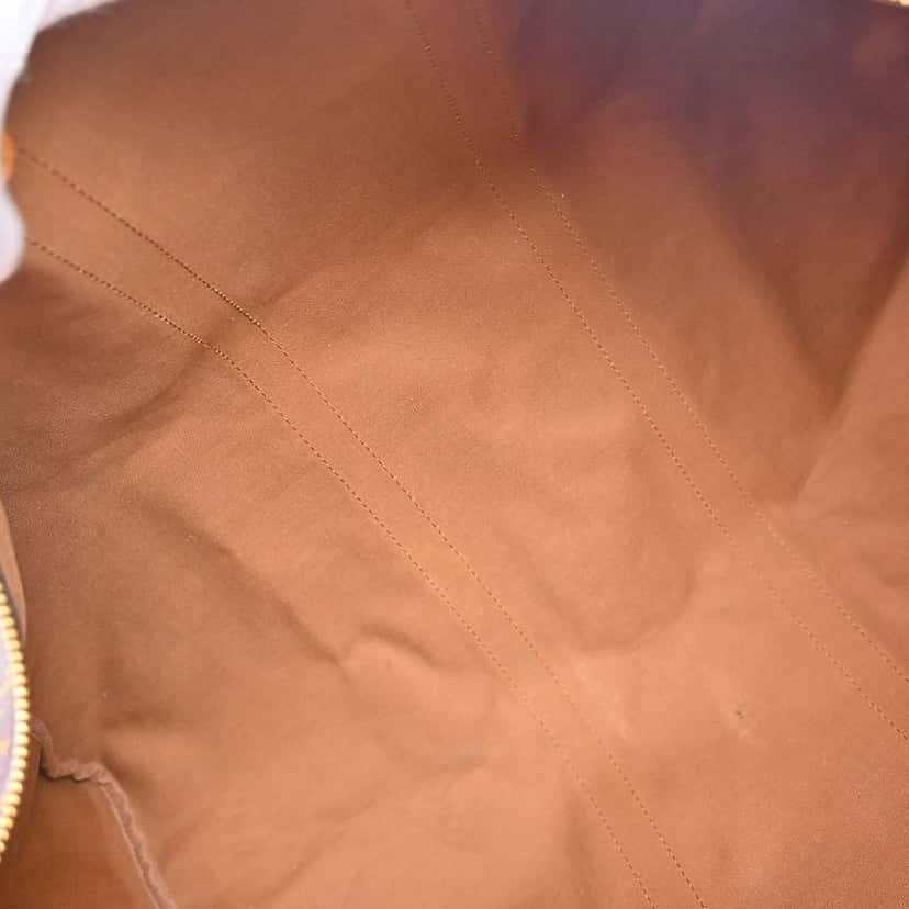 Louis Vuitton Keepall Bandouliere Bag Brown Canvas Fair condition - Inside View