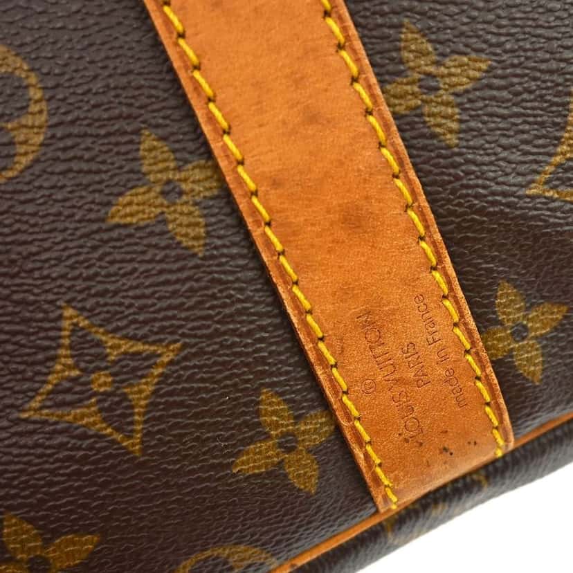 Louis Vuitton Keepall Bandouliere Bag Brown Canvas Fair condition - Box View