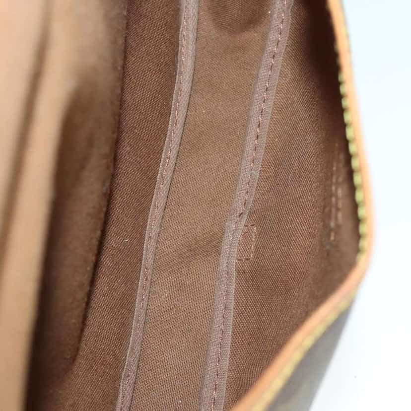 Louis Vuitton Saumur Handbag Brown Canvas Good condition - Box View