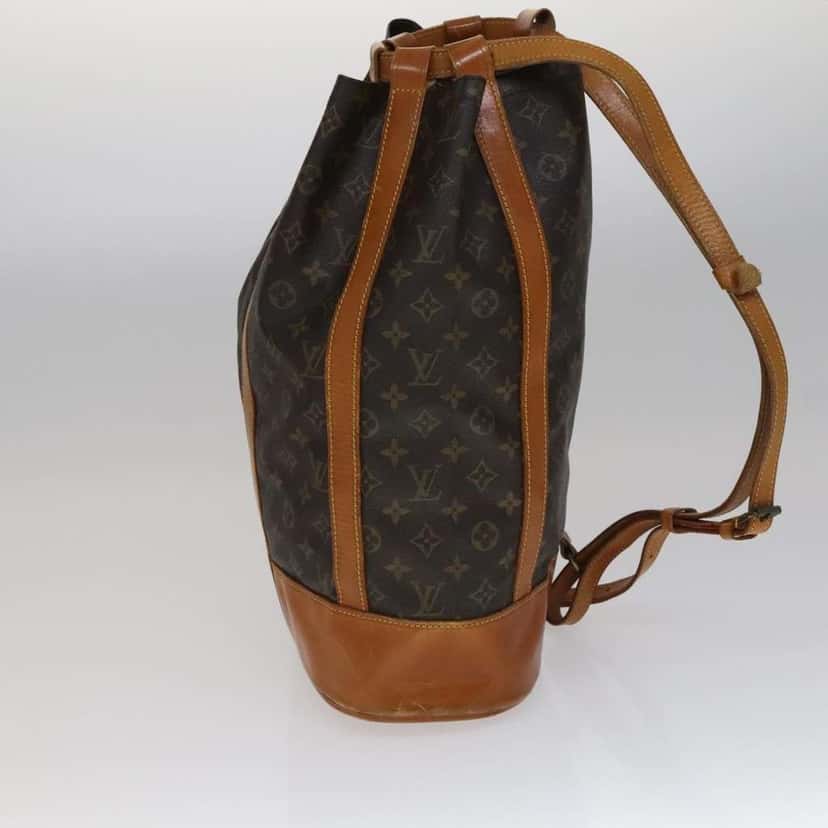 Louis Vuitton Randonnee Backpack Brown Canvas Fair condition - Inside View