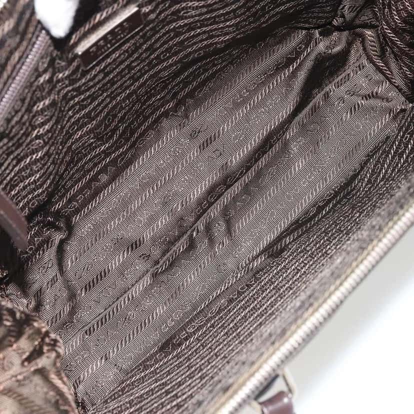 Prada Vintage Tote Brown Fair condition - Box View
