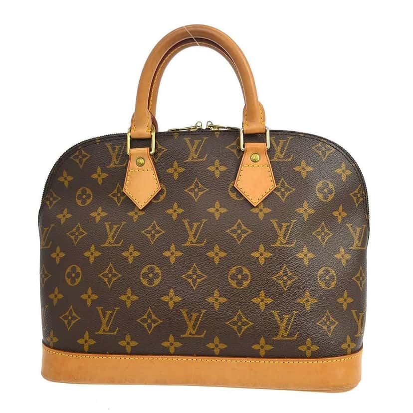 Louis Vuitton Alma Handbag Brown Canvas Good condition - Back View