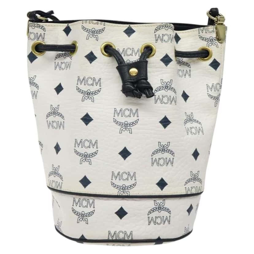 Mcm Visetos Shoulder bag White Good condition - Front View