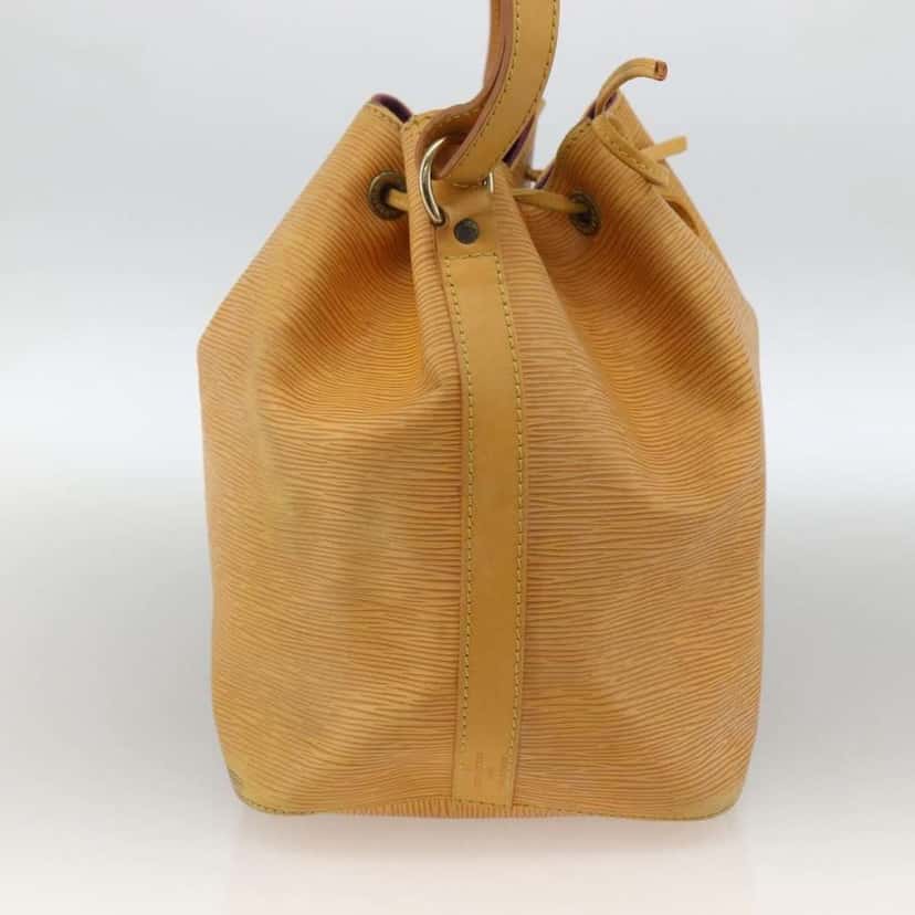 Louis Vuitton Petit Noe Handbag Yellow Leather Good condition - Inside View