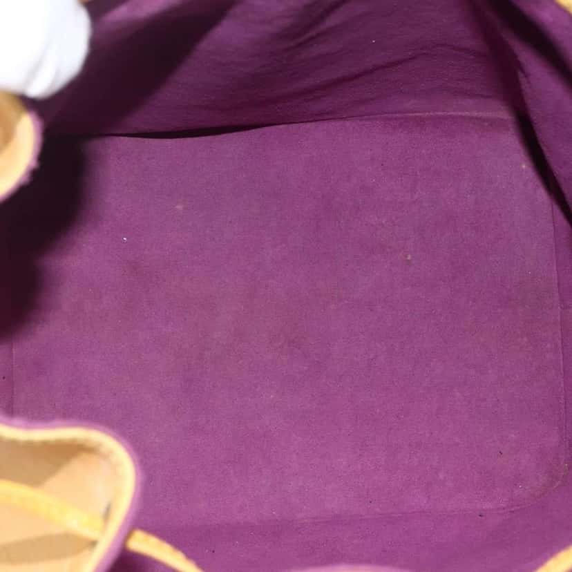 Louis Vuitton Petit Noe Handbag Yellow Leather Good condition - Box View