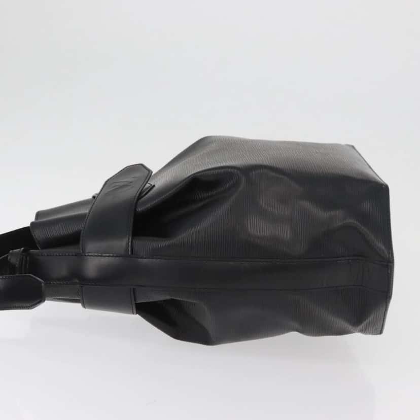 Louis Vuitton Vintage Sac d'Epaule Handbag Black Leather Good condition - Model View