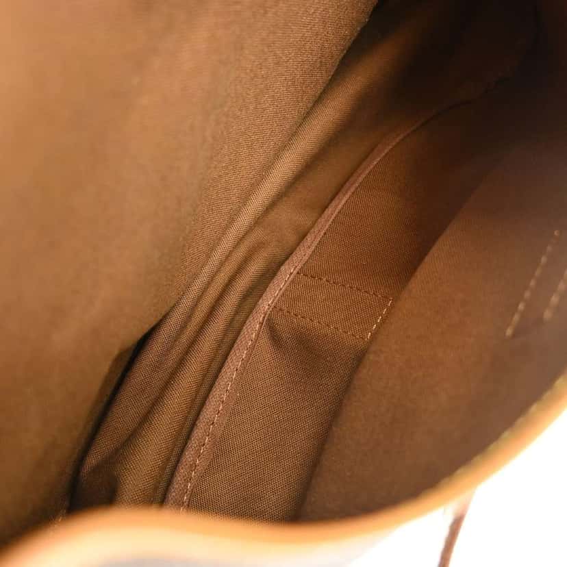 Louis Vuitton Saumur Handbag Brown Canvas Good condition - Inside View