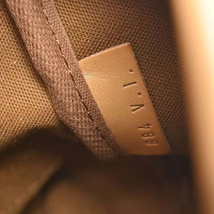 Louis Vuitton Saumur Handbag Brown Canvas Fair condition - Box View