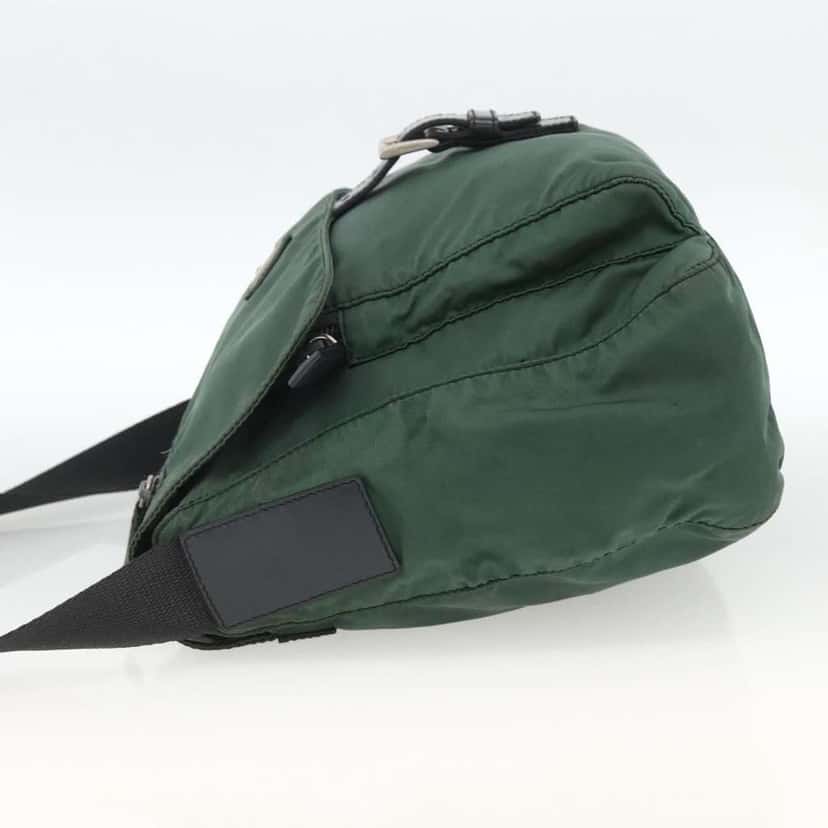 Prada Buckle Messenger Bag Green Fair condition - Inside View