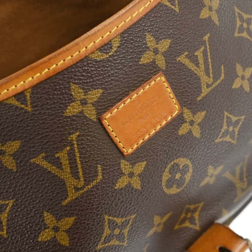 Louis Vuitton Saumur Handbag Brown Canvas Good condition - Model View