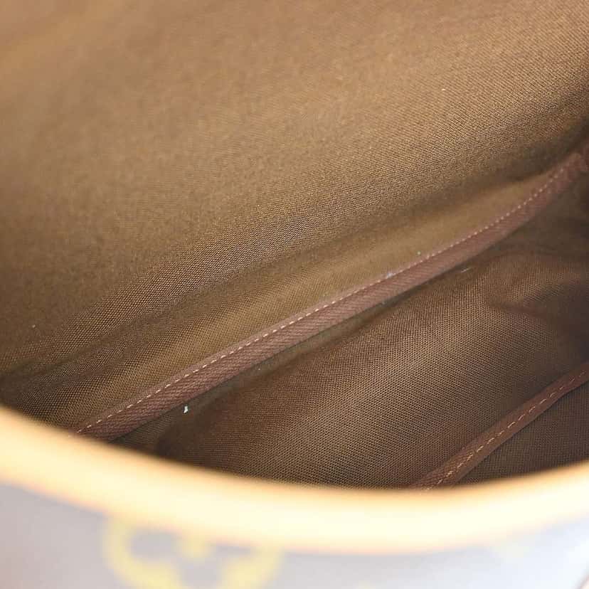 Louis Vuitton Saumur Handbag Brown Canvas Good condition - Inside View