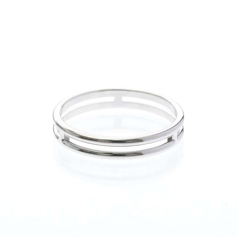 Hermès Ariane Wedding Band Ring Silver Good condition - Inside View