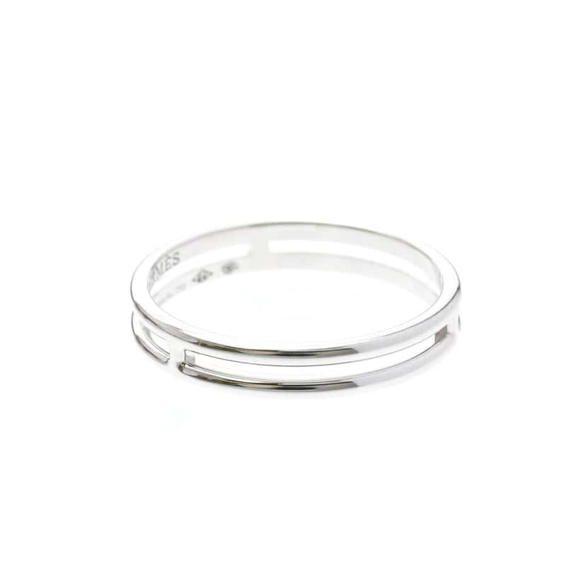 Hermès Ariane Wedding Band Ring Silver Good condition - Model View