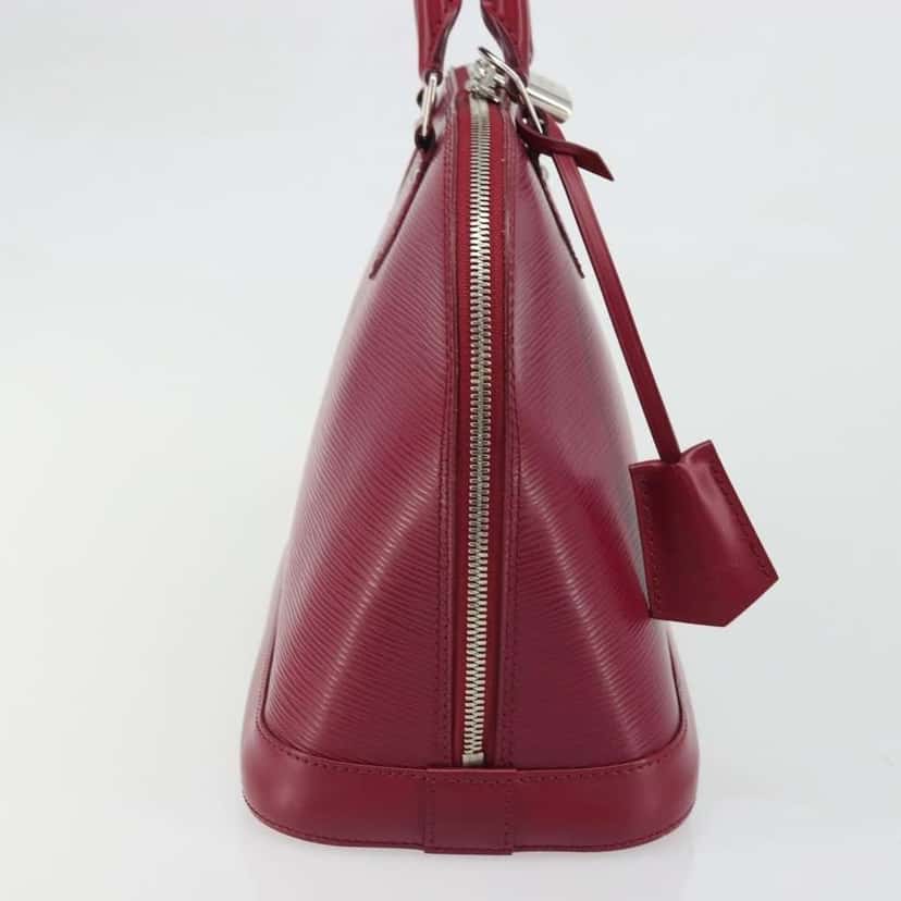 Louis Vuitton Alma Handbag Pink Leather Good condition - Inside View