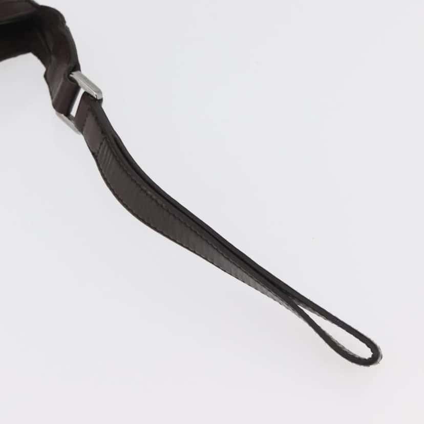 Gucci Zip Pouch Brown Leather Good condition - Box View