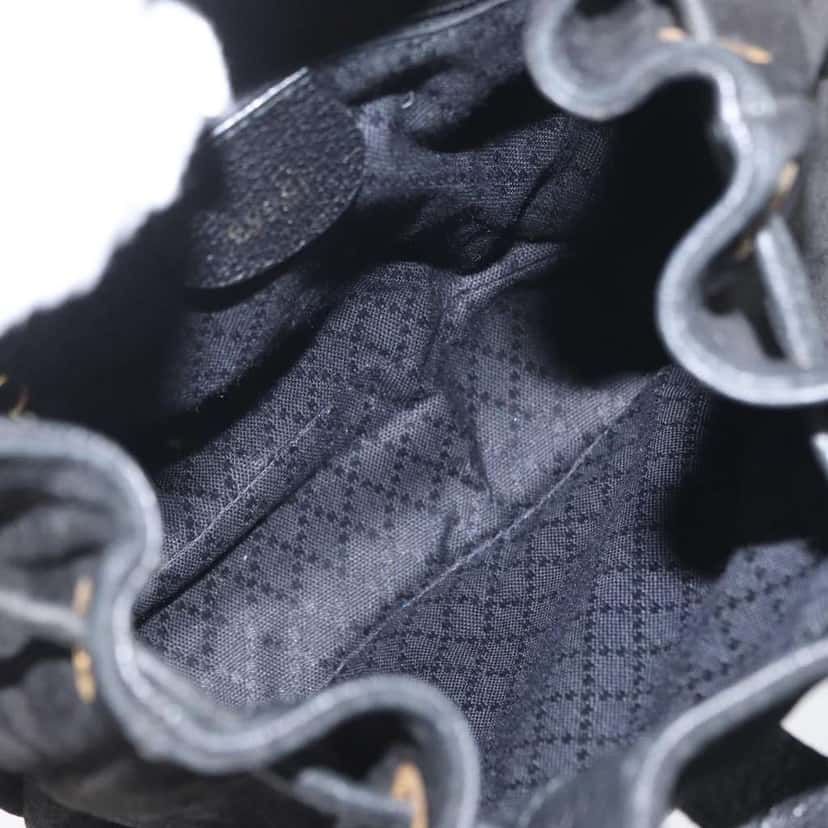 Gucci Gucci bamboo backpack Black Suede Good condition - Box View