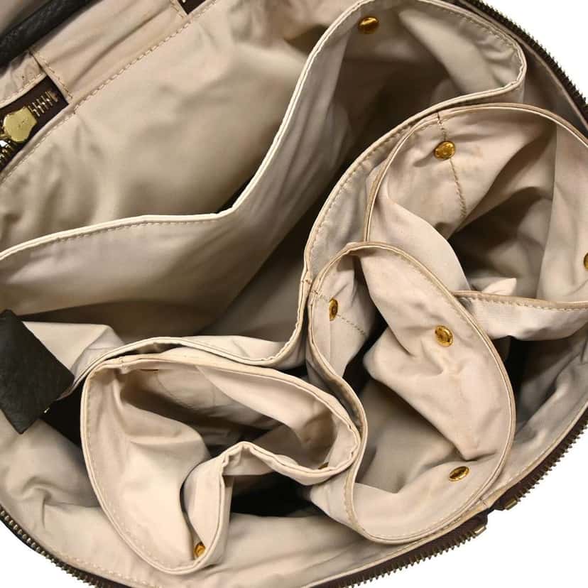 Hermès Intercity Victoria Travel Case Khaki Leather Good condition - Inside View