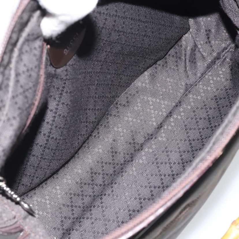 Gucci Vintage Bamboo Handle Bag Brown Good condition - Box View