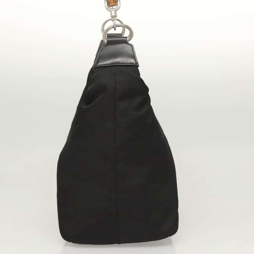 Gucci Vintage Bamboo Hobo Black Good condition - Model View