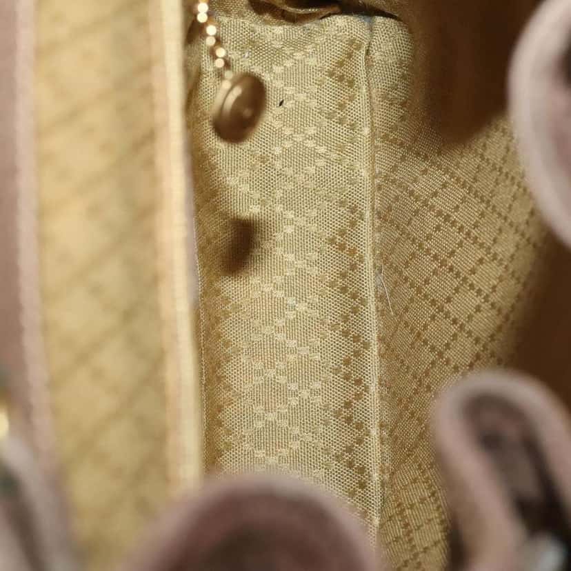 Gucci Gucci bamboo backpack Brown Suede Good condition - Box View