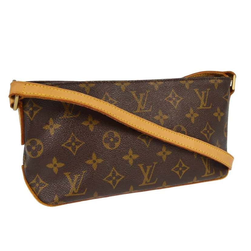 Louis Vuitton Trotteur Handbag Brown Canvas Good condition - Back View