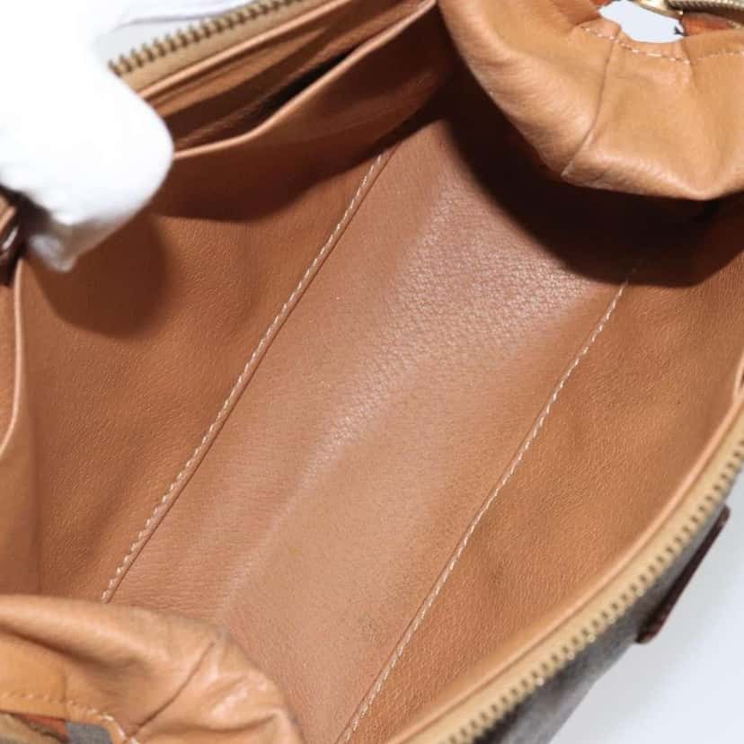 Celine Macadam Pochette Brown Canvas Good condition - Box View