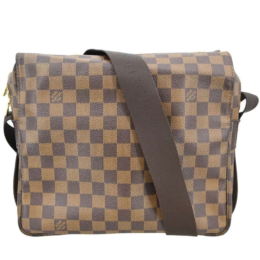 Louis Vuitton Naviglio Handbag Brown Canvas Good condition - Front View