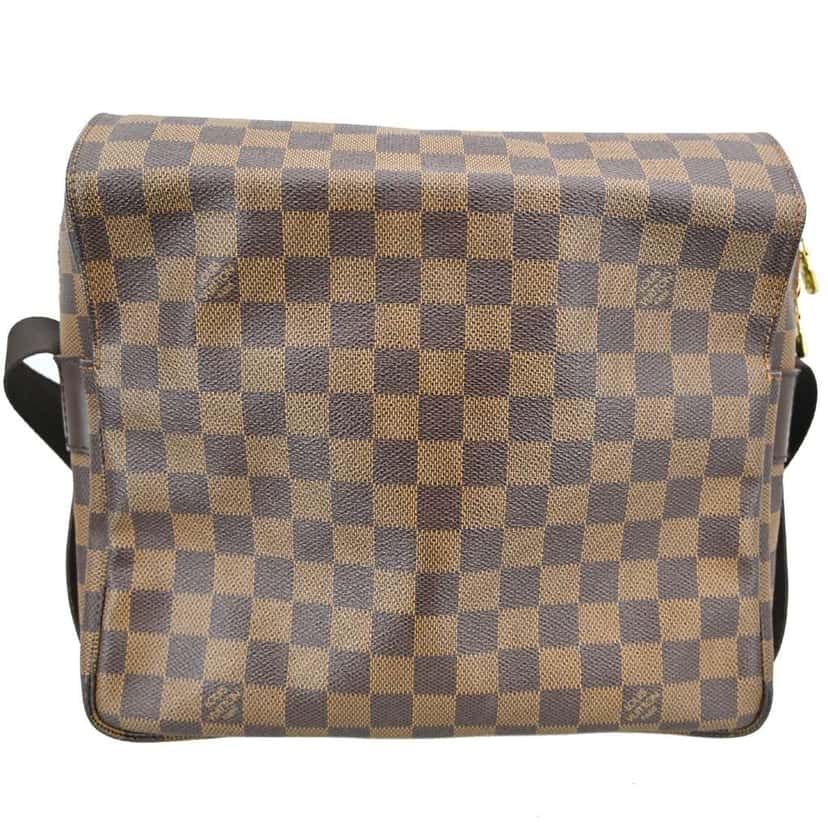 Louis Vuitton Naviglio Handbag Brown Canvas Good condition - Back View